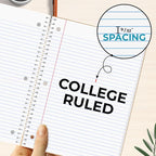 Rosmonde 720 Packs 5 Subject Notebooks, Spiral Notebook Bulk, College Ruled - Image 9