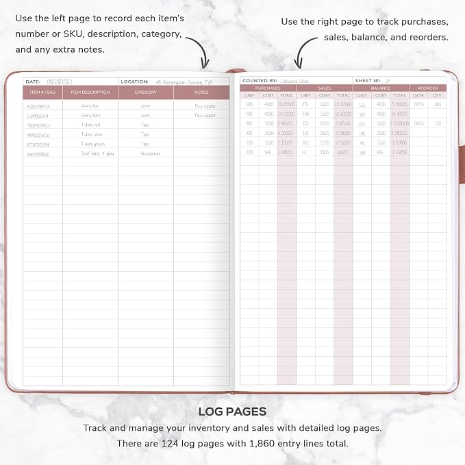 Clever Fox Inventory & Sales Log Book - Image 3
