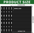 5 Sheets 10 Pages Postage Stamp Album Pages, 7 Pockets 7.7x 1.35in Stamp - Image 2