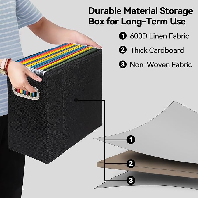 ComfortKeeper 4 Packs Letter Size File Organizer, File Folders Organizer - Image 3