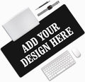 OHORTEB Custom Mouse Pad with Photo, Personalized Image Text Laptop Desk Mat by OHORTEB
