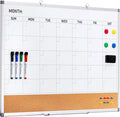 Comix Dry Erase Calendar Whiteboard Corkboard Combo, 36 * 24 inch Monthly by Comix
