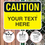 Custom Caution Sign, OSHA Sign, 18x24 Inches, Rust Free .063 Aluminum, Fade - Image 4