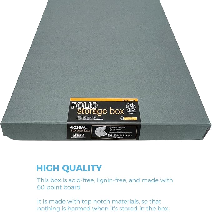 Lineco Folio Storage Box, Clamshell Design - Image 3