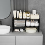 Jojocross Expandable Cabinet Shelf Organizer Storage Spice Rack Shelves - Image 3