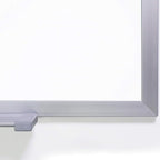 Ghent 4 x 10 Aluminum Frame Porcelain Magnetic Whiteboard, 1 Marker, 1 Eraser - Image 4