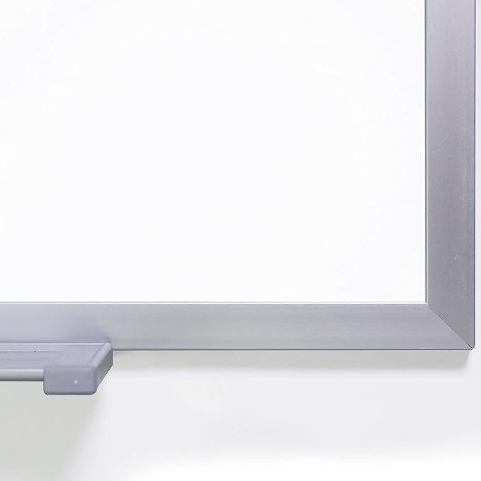 Ghent 4 x 8 Porcelain Magnetic Whiteboard, Aluminum Frame, 1 Marker, 1 Eraser - Image 4