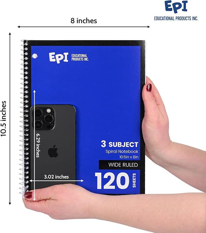 EPI Spiral Notebook | 3 Subject - Image 3