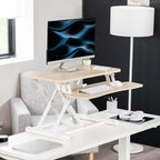 VIVO 28 inch Desk Converter, K Series, Height Adjustable Sit to Stand Riser - Image 2