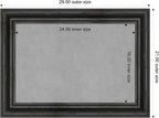 Amanti Art Black Framed Magnetic Board 21x29 Medium Vision Board - Image 3