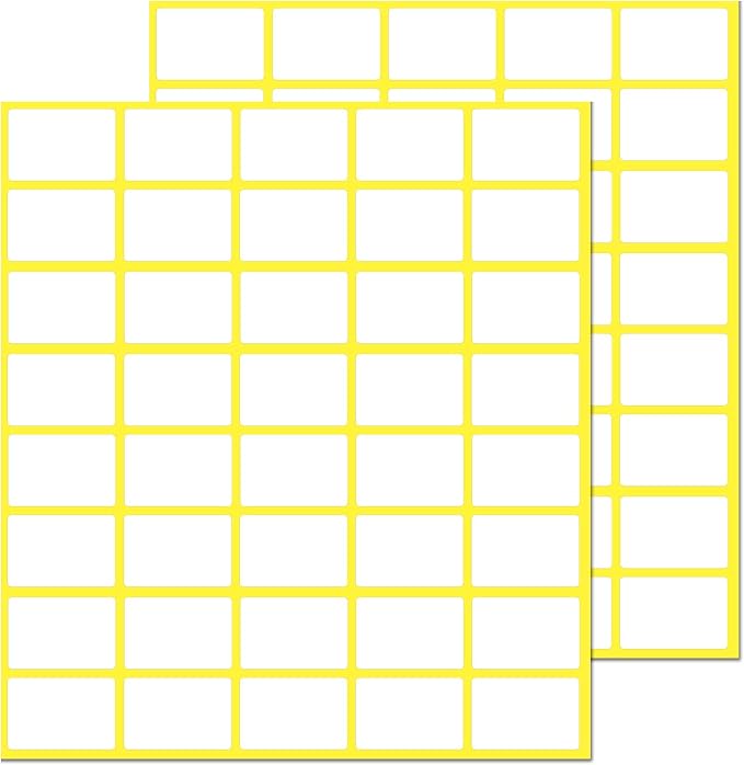 1000 Pack, 0.5" x 0.75" by TownStix