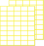 1000 Pack, 0.5" x 0.75" by TownStix