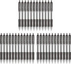 Lekreo Classic Retractable Gel Roller Pens, 0.7mm Fine Point Black Ink - Image 2