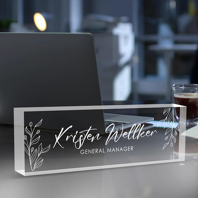 Custom Office Name Plate for Desk, Desk Name Plate Personalized, Personalized - Image 2