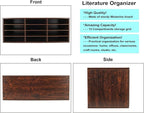 PAG Mail Sorter, Wood Countertop Literature Organizer, Student Mailbox - Image 6