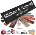 Engraved Custom Door Plate Black Plastic Office Door Sign by LHS+My+Business