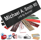 Engraved Custom Door Plate Black Plastic Office Door Sign by LHS+My+Business