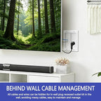 Wall Cable Concealer Management Kit, Recessed Outlet Behind TV - Image 7