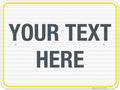 Personalized Custom Customize for Office, Delivery Yellow Sign, 18x24 Inches by SigoSigns