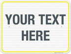 Personalized Custom Customize for Office, Delivery Yellow Sign, 18x24 Inches by SigoSigns