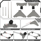 Liitrton Mobile CPU Stand with 4 Locking Casters, Ventilated PC Tower Stand - Image 7