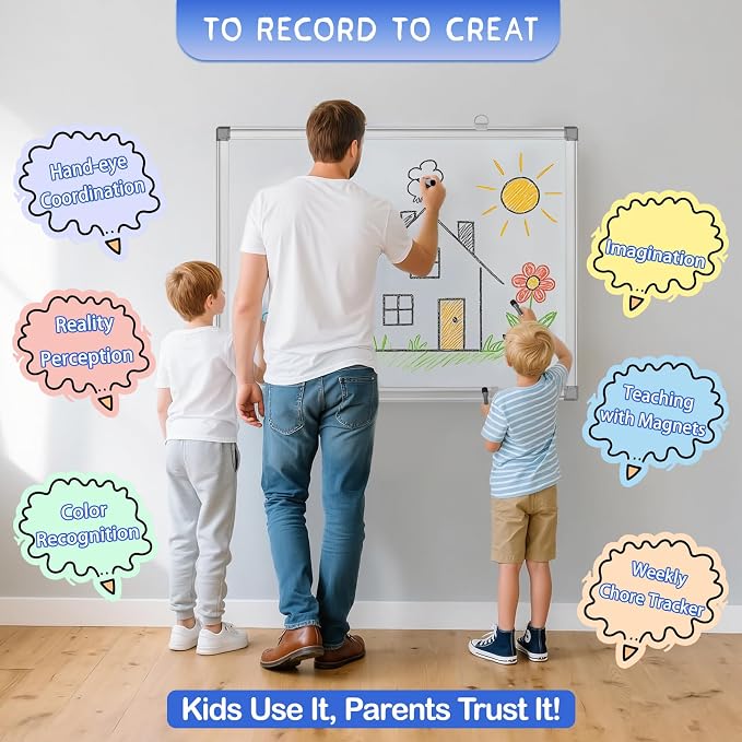 Grtard 24" x 18" Magnetic Dry Erase Whiteboard - Image 7