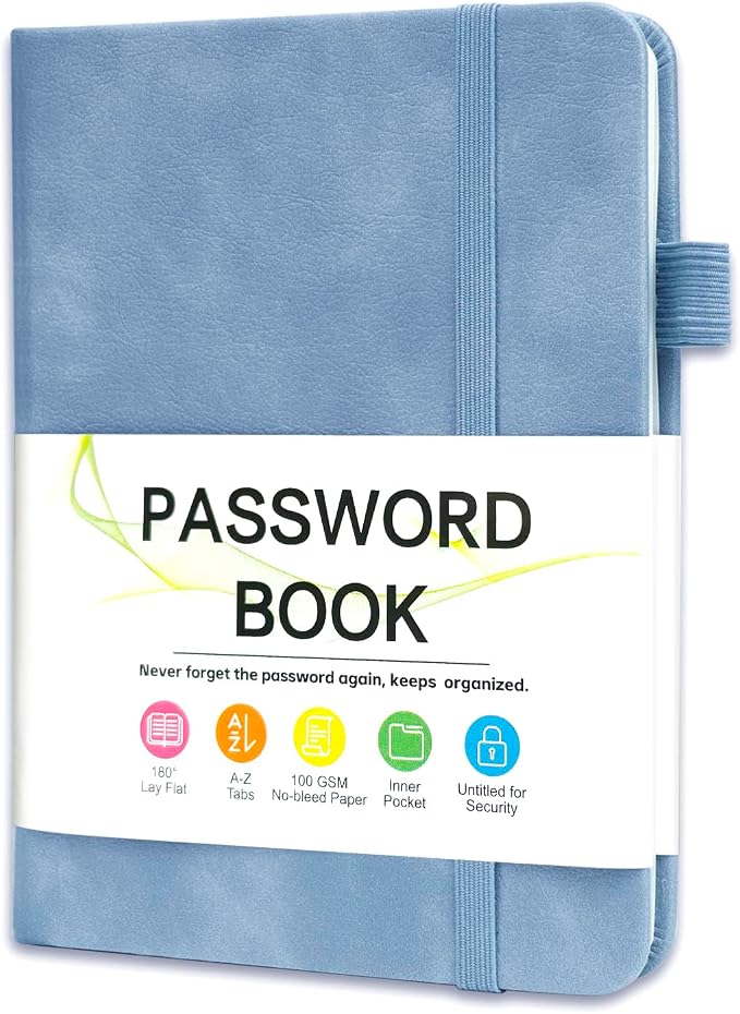Password Keeper Book with Alphabetical Tabs，4.3"x5.7" Small Password Books by Unknown