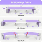 Simple Houseware Desk Dual Monitor Stand Riser - Image 3