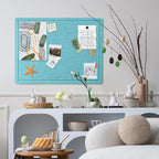 Bulletin Board, 24 x 18 inches Felt Board Decorative Pin Board, Cork Board - Image 6