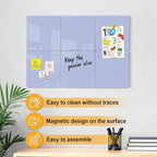 Comix Magnetic Dry Erase Board, 6 Pack, 11.8 x 11.8 Inches, Modular Whiteboard - Image 3