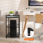 OYEAL Computer Tower Stand, PC Tower Stand Metal Rolling Cart Holds up to 40lbs - Image 5
