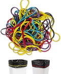 50Pack Trash Can Rubber Bands, 5 Colors Large Rubber Bands, Heavy Duty by Unknown