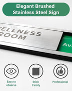 Office Door Signs Do Not Disturb, In Use/Available Slider Sign - Image 3