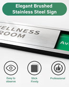 Meeting Room Sliding Door Signs Do Not Disturb, In Use/Available Slider Sign - Image 2