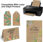 50 Sheets Brown Cardstock Paper, Colored Printer Paper 8.5 x 11, Card Stock - Image 5
