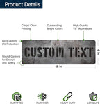 Custom Sign, Custom Street Sign, 11 Font Colors, 13 Font Styles, 4 Hole Options - Image 6