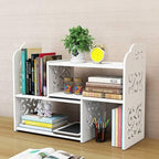 YGYQZ Desk Shelves Desktop Orgnizer Shelf-White Office Organization - Image 9