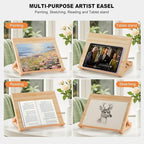 Tabletop Easel for Painting, 13.8"x11.4" Adjustable Portable Art Easel Includes - Image 9