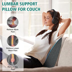 TANYOO Back Support Pillow for Recliner Soft Dual Layer Lumbar Support Pillow - Image 5