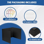 ZYINOZOC 12 Pack Desk Dividers for Students, 3-Fold Privacy Screens, Testing - Image 6
