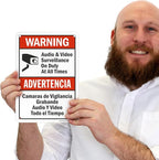 SmartSign 2-Pack 'Warning Audio And Video Surveillance On Duty At All Times' - Image 2