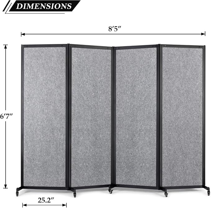 Strongbird Room Partition, Office Divider, Portable Commercial Screen Dividers - Image 4
