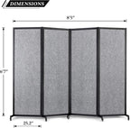 Strongbird Room Partition, Office Divider, Portable Commercial Screen Dividers - Image 4