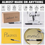Permanent Markers 75 Pack, Waterproof | Quick Drying | Fade Resistant, Fine Tip - Image 3