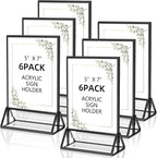 PPH-Sisy Acrylic Sign Holder 5x7 Display Stand, Acrylic Frames by PPH-SisyPurchaseNow