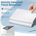 SUNEE 1/2 Inch Binders 3 Ring 12 Pack Bulk, 3 Ring Binders Clear View PVC-Free - Image 4