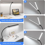 ShineTech LED Desk Lamp for Home Office, 5000K Bright Double Head Architect - Image 6