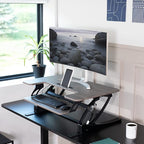 VIVO 36 inch Height Adjustable Stand Up Desk Converter, V Series, Quick Sit to - Image 2
