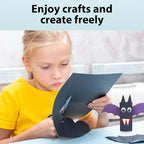 OcePor 200 Sheets Black Cardstock 12” x 18”, 92lb/250gsm Black Card Stock - Image 6