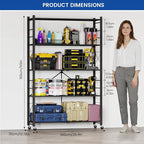 ALANNG 40" W Foldable 5-Tier Storage Shelves - Image 2
